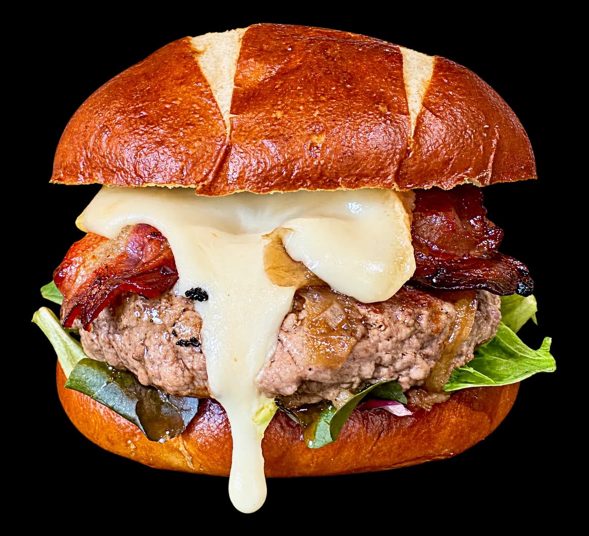 Doble smash burger de Big Boss con cheddar ahumado
